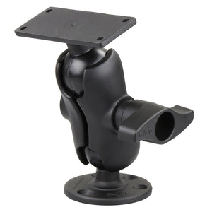 RAM-D-202-25-C-202U;- Complete both side socket base ball with 5" Short Arm